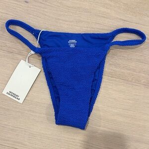 Monday Swimwear Barbados crinkle bottom - cobalt